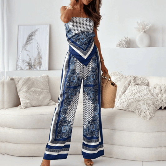 NERINA | Zomerjumpsuit voor Dames met Luxe Patroondetail