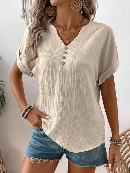 SEYA | Zomer Blouse Voor Dames Met Knoopjes - Luchtig & Casual