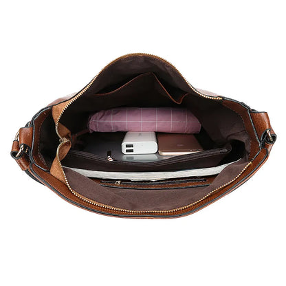 ERSILIA | Luxe Leren Tas Voor Dames Met Verfijnde Details - Klassiek, Functioneel & Stijlvol