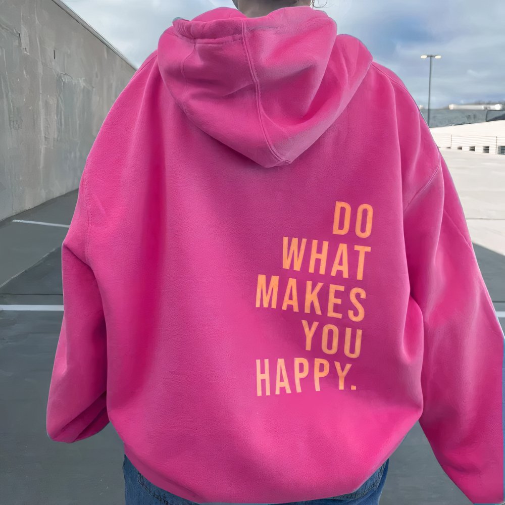 Oversized hoodie met quote | Warm, comfy & vol attitude!