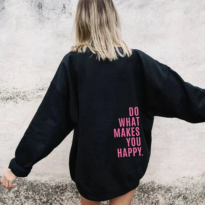 Oversized hoodie met quote | Warm, comfy & vol attitude!
