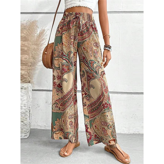 YALINA | Boho Zomer Broek Voor Dames - Luchtig & Modieus