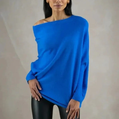 NOELLE | Stijlvolle Off Shoulder Dames Trui – Losvallend, Vrouwelijk & Perfect Voor Het Najaar